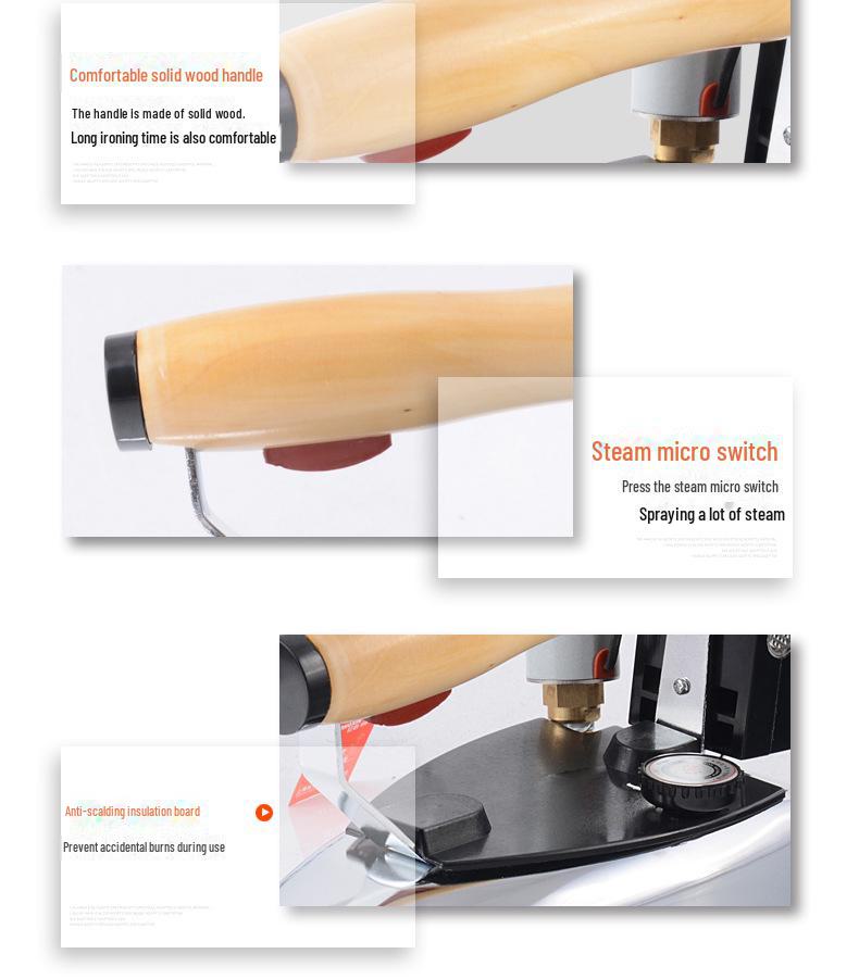 Red Heart 1200 Вт паровой электрический утюг бутылочного типа для промышленного и бытового использования