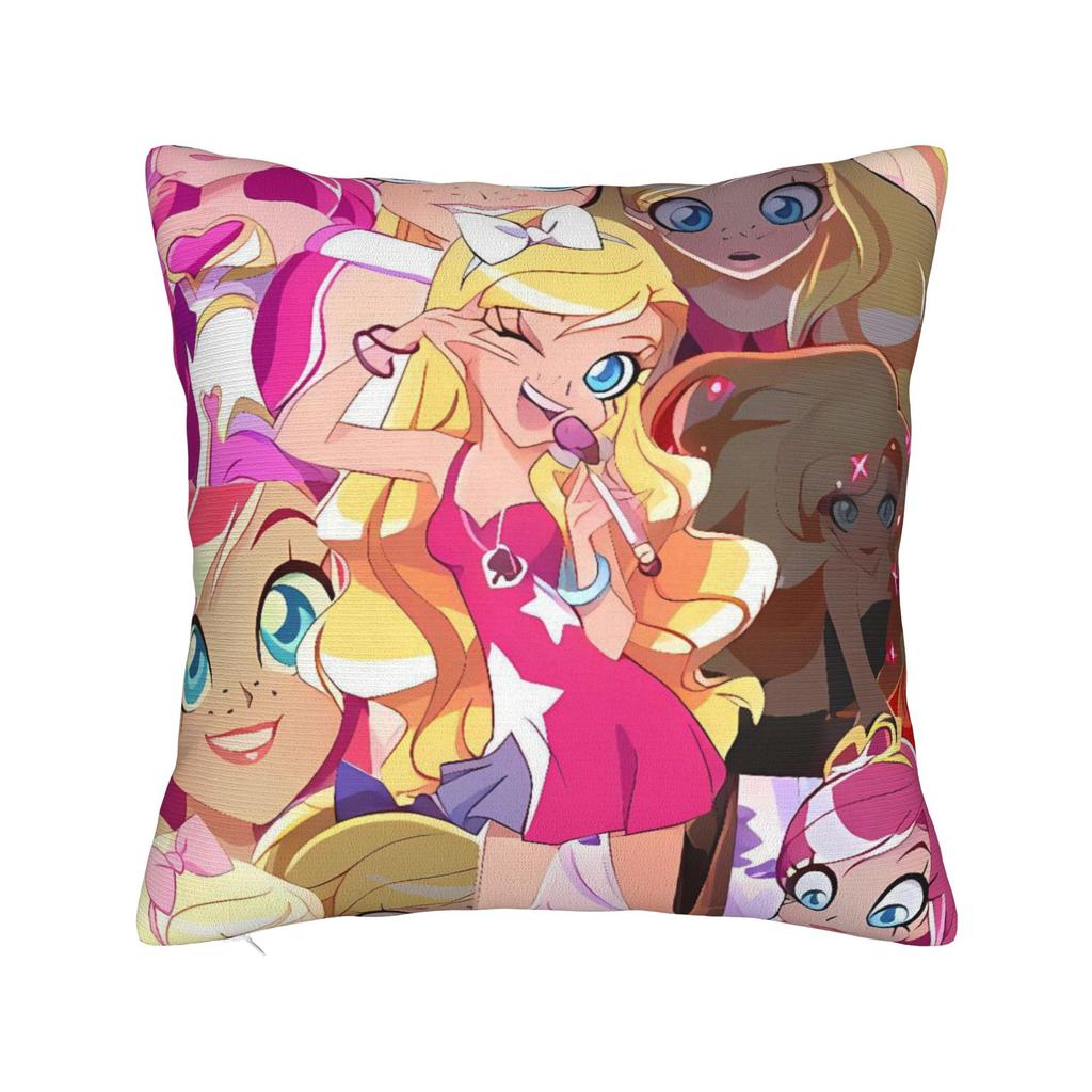 LoliRock Kopo Music Girls Pillow Cover  Comfy Cushion Cover Cute Funny Pillow Case For Sofa Home Decor