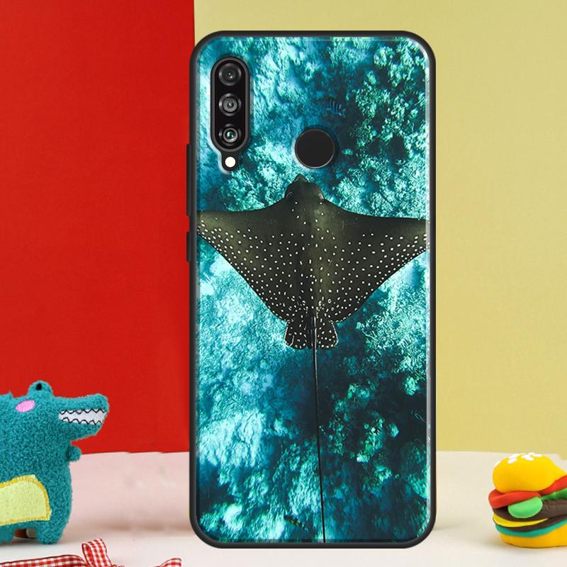Чехол с рисунком ската для Huawei Nova 12i 12s 11i 5T 9 10 SE Y91 Y90 Y60 Y70 Y72 Y61 P60 Pro P20 P40 P30 Lite