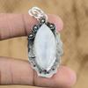 Womens Day Deal Rainbow Moonstone Gemstone Mother Unique Pendant Sterling Silver