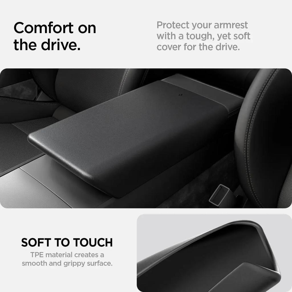 Couvre-accoudoir de console centrale pour Tesla Model Y Juniper 2025 2026 pour Tesla Model 3 Highland 2024 2025 2026 Accessoires Antidérapants