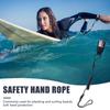 Страховочный лиш для серфборда 130 см, застежка-липучка, одинарный ремешок, спиральный лиш для бодибординга, подходит для досок для гребли стоя