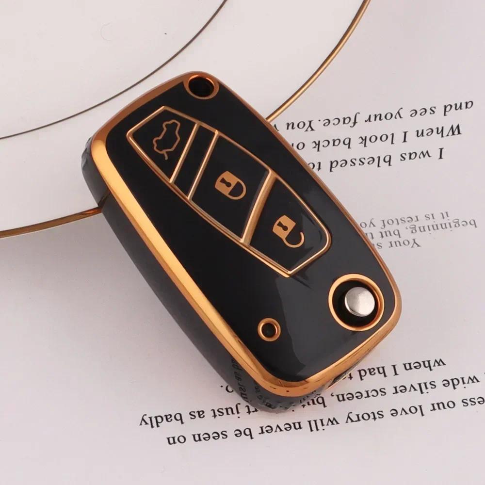 Новый чехол для автомобильного выкидного ключа из ТПУ, чехол-брелок для Fiat 500 Panda Stilo Punto Doblo Grande Bravo 500 Ducato, аксессуары для микроавтобусов