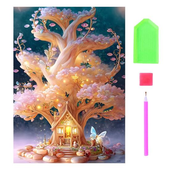 5D Красочные стразы Алмазный художественный комплект Вышивка Цветок Бабочки Водный пейзаж Узор DIY Ремесло Взрослые дети Набор для рисования стразами