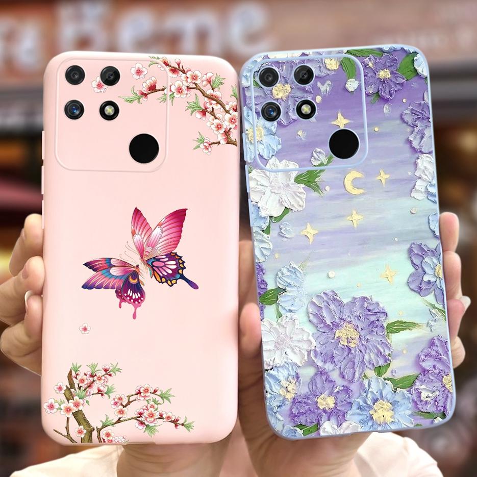 Чехол для Realme Narzo 50A RMX3430 Милый мультяшный чехол Мягкий силиконовый чехол для телефона Для Realme Narzo 50i Narzo50A Prime Fundas Coque