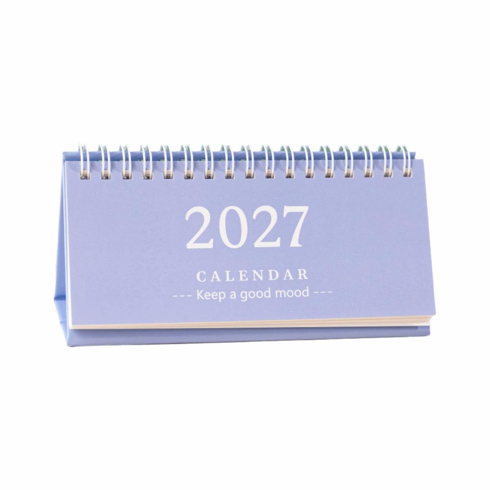 Mini 2027 Desk Calendar Coil Monthly Planner New Flip Calendar Home Office