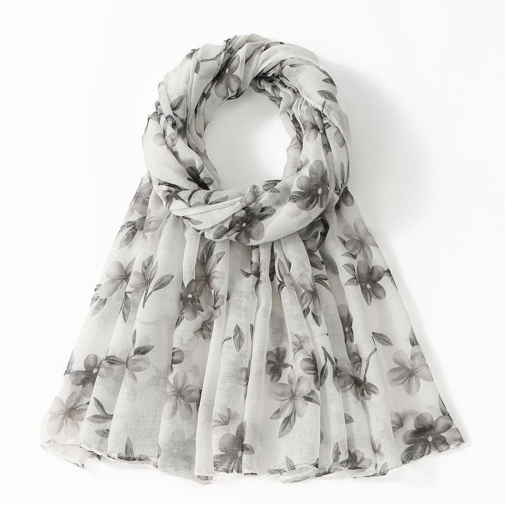 Модный и универсальный шарф нового стиля с балийским цветочным принтом, европейская и американская женская дорожная декоративная шаль, пляжное полотенце