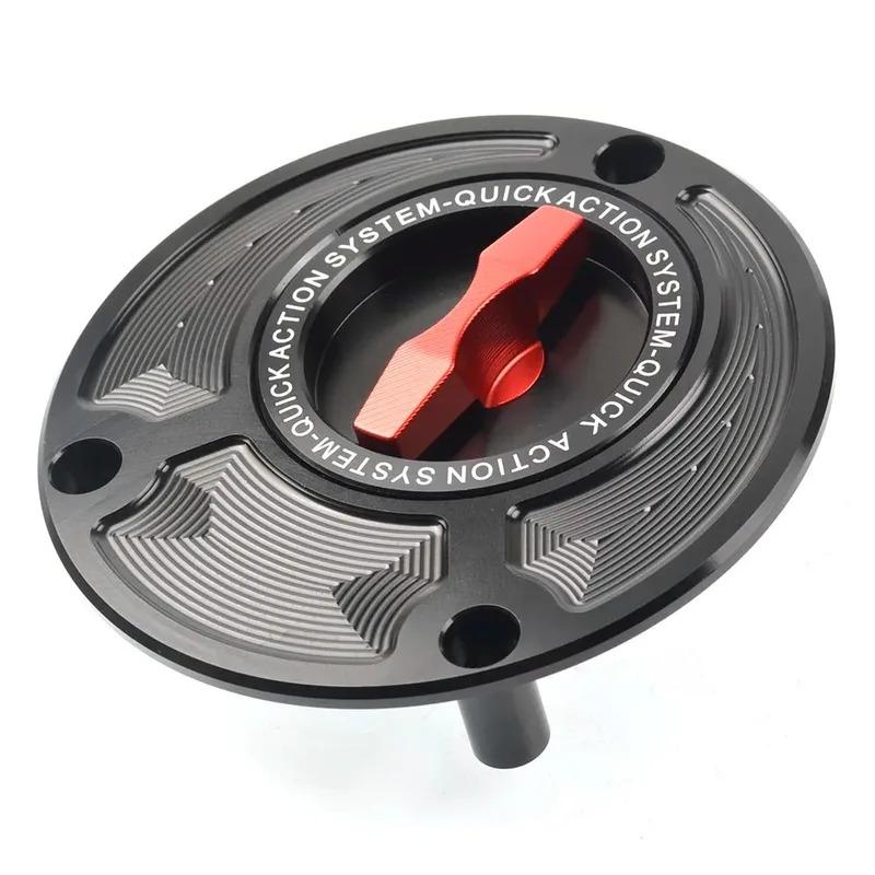 Aluminum Fast Gas Fuel Filler Cover Motorcycle Quick Open Tank Cap For YAMAHA YZF-R3 YZF-R6/S YZF-R7 YZF-R1/M