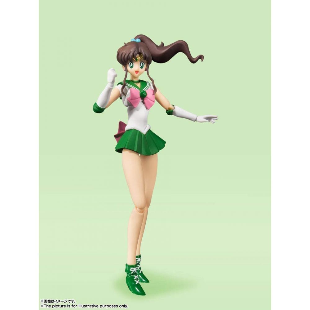 Bandai SPIRITS SHFiguarts Sailor Moon Sailor Jupiter - Анимация Цветное издание- (Версия для перепродажи) приблизительно. Подвижная фигура толщиной 150 мм, окрашенная из ПВХ и АБС-пластика