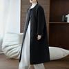 Женское пальто из 100% шерсти TIDENOVEL Осеннее шерстяное длинное пальто Ручной работы Пальто-бушлат Зимняя теплая шерстяная длинная куртка Пальто