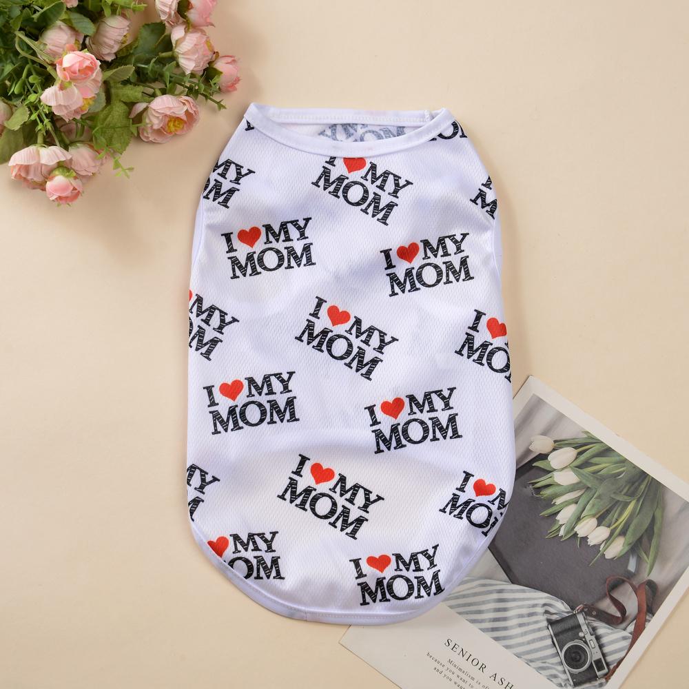 Дышащая одежда для собак, жилет с буквенным принтом, футболка для маленьких собак, одежда для кошек, мягкий свитер для щенка, одежда для чихуахуа