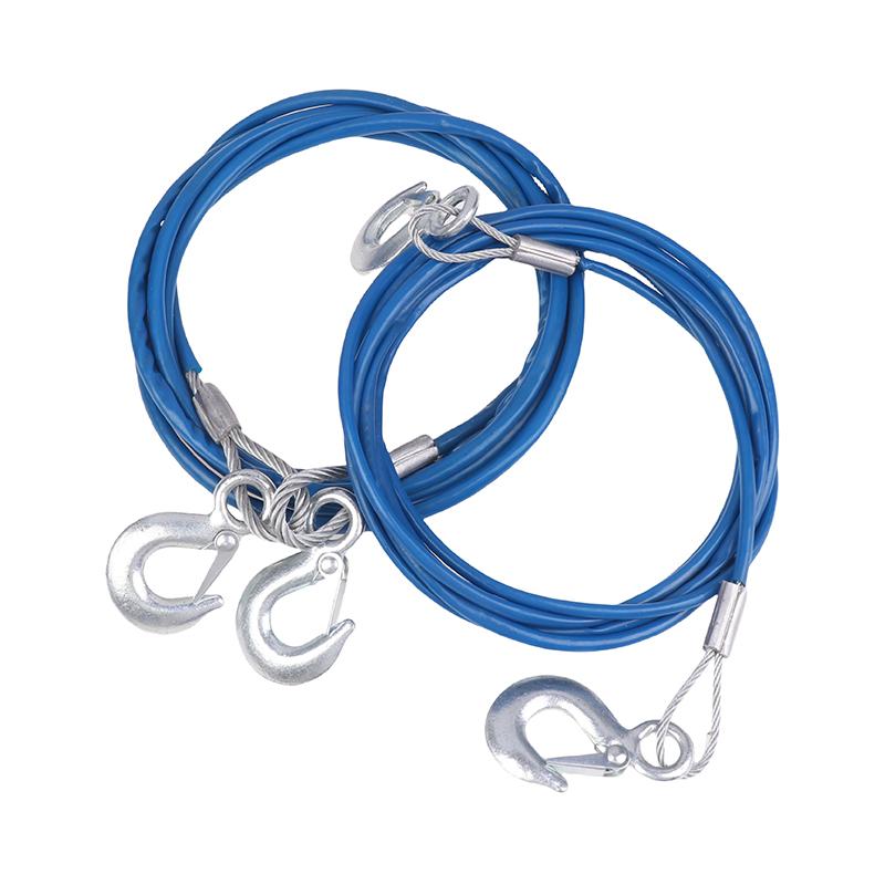 4/5 м Автомобильный буксировочный трос Автомобильный тяговый трос 3-7 тонн Стальной трос Буксировочный трос Тяговый трос Прицеп Буксировочный трос с крюками Автомобильный аварийный инструмент