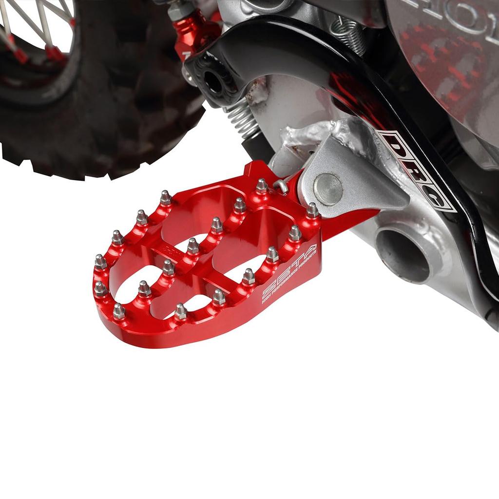 Подножка ZETA RACING Africa Aluminum, красная, модель F6998, Dirt Freak DIRTFREAK CRF250L/M/RALLY, Twin, Transalp, CRF/R/RX/X… и т. д. (старый номер ZE93-1022)
