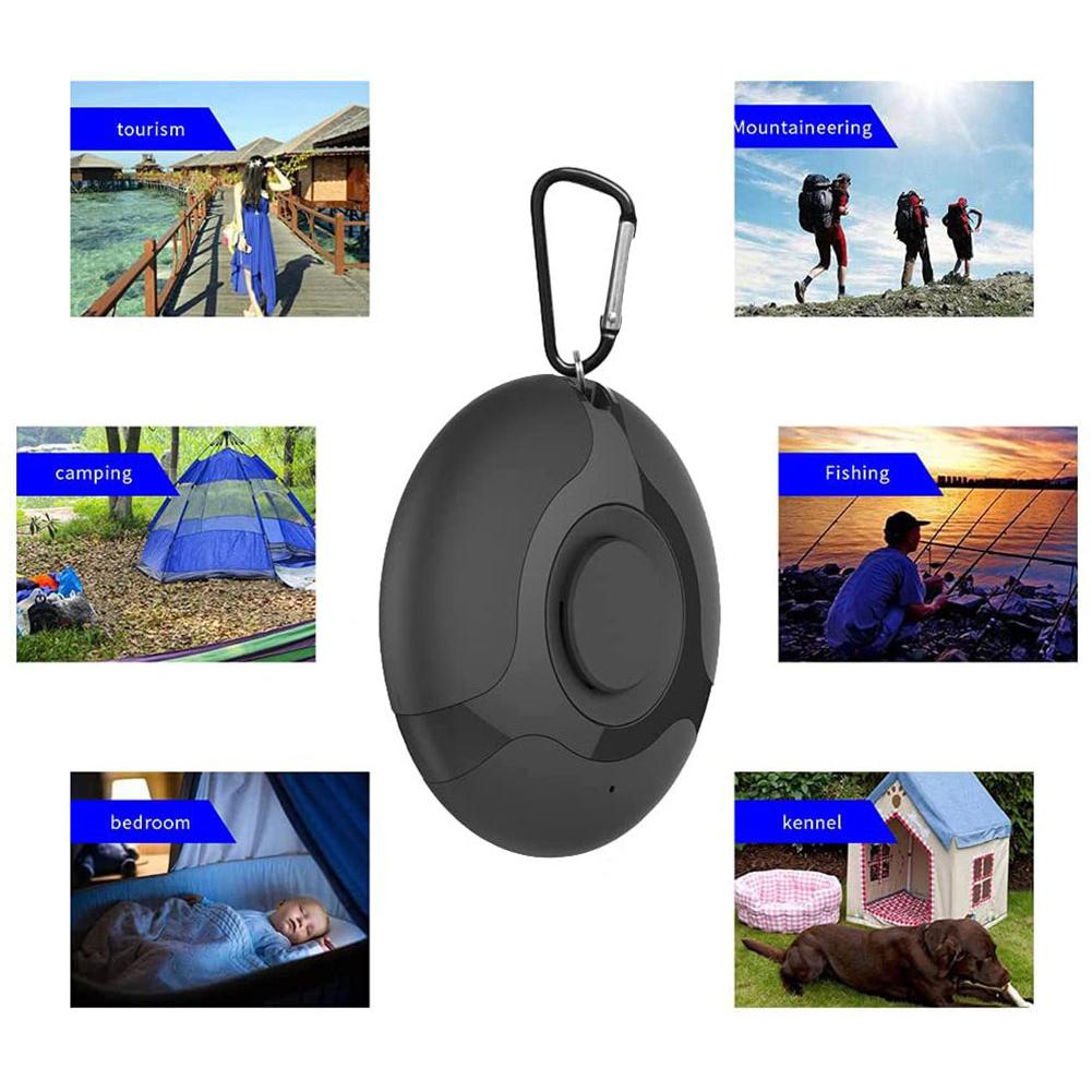 1 шт. Портативный интеллектуальный ультразвуковой отпугиватель комаров с крючком для кемпинга, скалолазания, электронный отпугиватель насекомых с зарядкой через USB