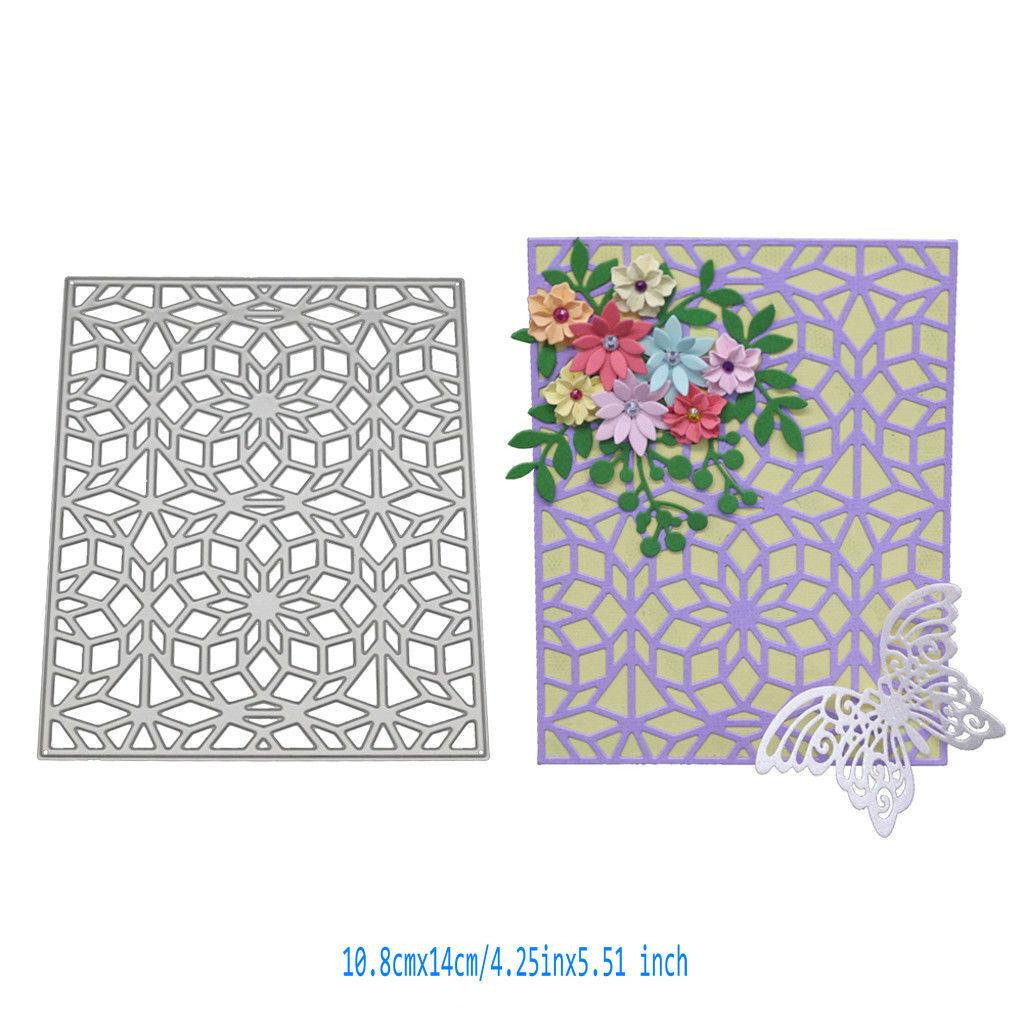 Роза Прямоугольная рамка Вырубные штампы Металлический трафарет DIY Скрапбукинг Альбом Бумажная карта Тиснение Ремесло Искусство Цветок