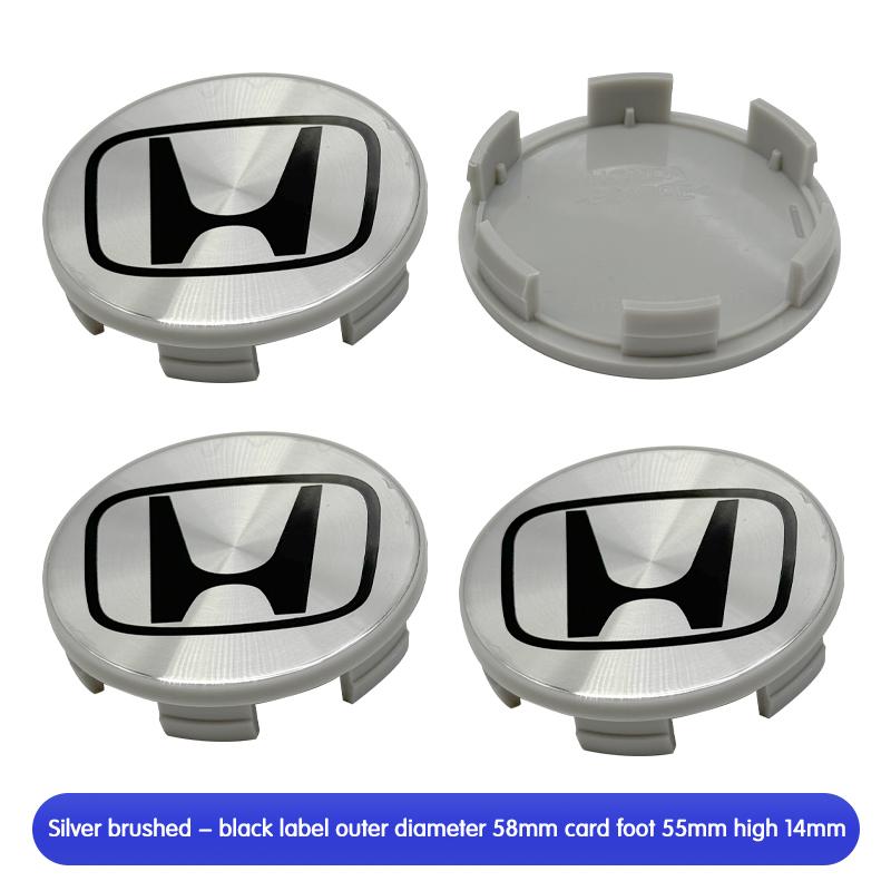 4pcs 69mm 62mm 58mm For Honda Car Wheel Center Cover Rim Hub Caps Accord Fit Jazz CRV CRZ City Alice Odyssey Badge logo Emblem