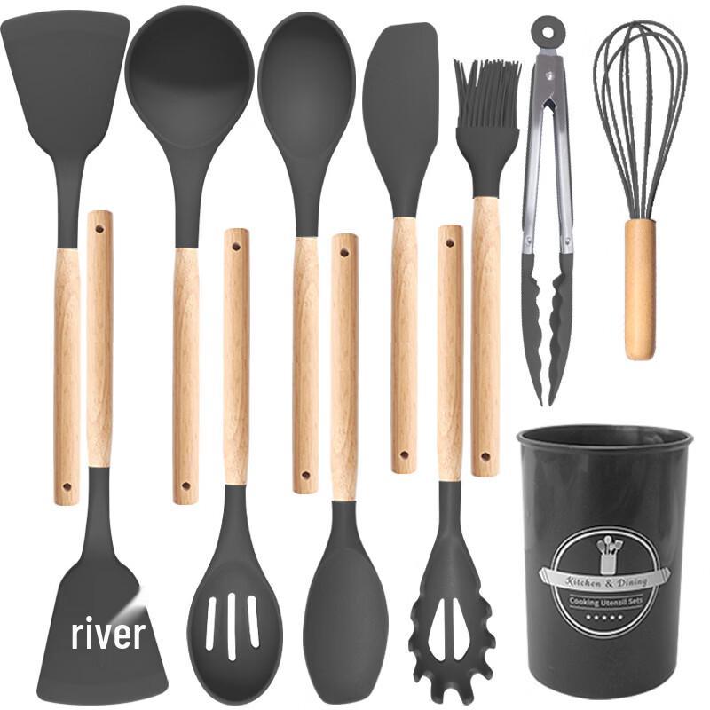 ZISIZ Silicone Kitchen Utensil Set
