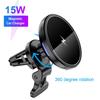 Magnetic Car Wireless Charger Maximum 15W Fast Charging Compatible with All Iphone 12 Version with Type-C USB Data Cable