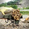 Universal Camping Bonfire Firewood Camping Firewood Storage Bag Portable Canvas Collection Bag Camping Hiking Outdoor with Rack