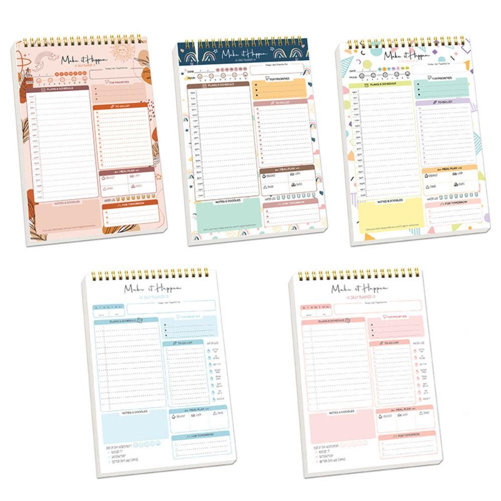 Easy Tear-off To Do List Notepad Portable Schedule Writing Pads A5 Agenda Planner Office Supplies