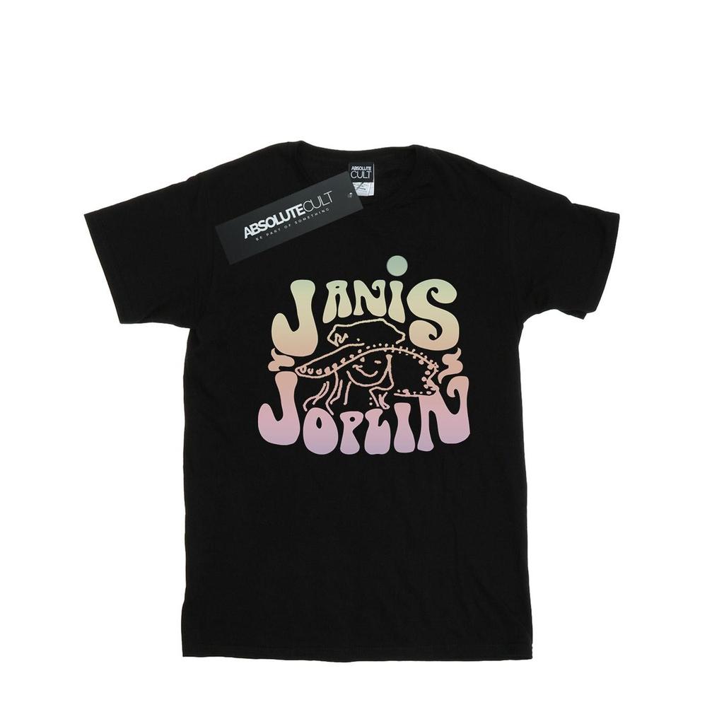 Janis Joplin Mens Pastel Logo T-Shirt