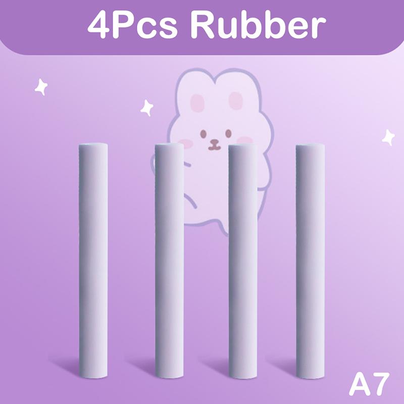 Erasers Pen Retractable Press Pencil Rubber Correction Supplies Stationery