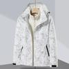 Camouflage Jacket Outdoor Three-in-one Detachable Cold-proof Clothing Women's Two-piece Ski Suit Windproof