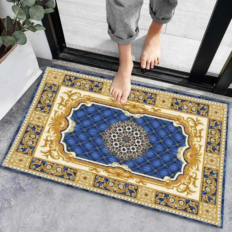 Коврик для пола в бохо-этническом стиле с геометрическим узором, современный ковер с мультяшным принтом для прихожей, нескользящий ковер, идеально подходящий для украшения дома
