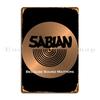 Sabian Барабаны Барабаны Тарелки Металлическая Пластина Постер Персонализированный Стена Пещера Клуб Бар Бар Клуб Жестяная Вывеска Постер