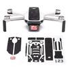 Виниловая пленка WRAPGRADE для DJI Mini 2, Цвет акцента (Черный Рельефный Камуфляж)