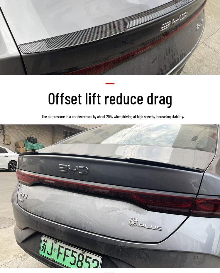 Совместимый задний спойлер для BYD Qinplus DMI - Установка без сверления для моделей 25/26