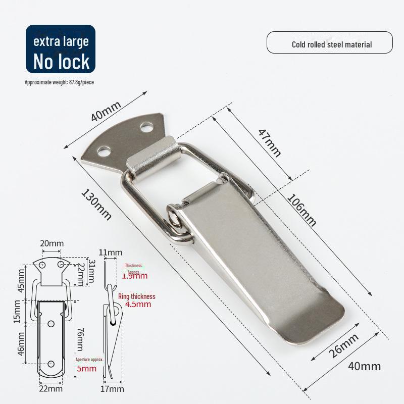 Замок-пряжка Duckbill из нержавеющей стали 304 для деревянных или металлических ящиков