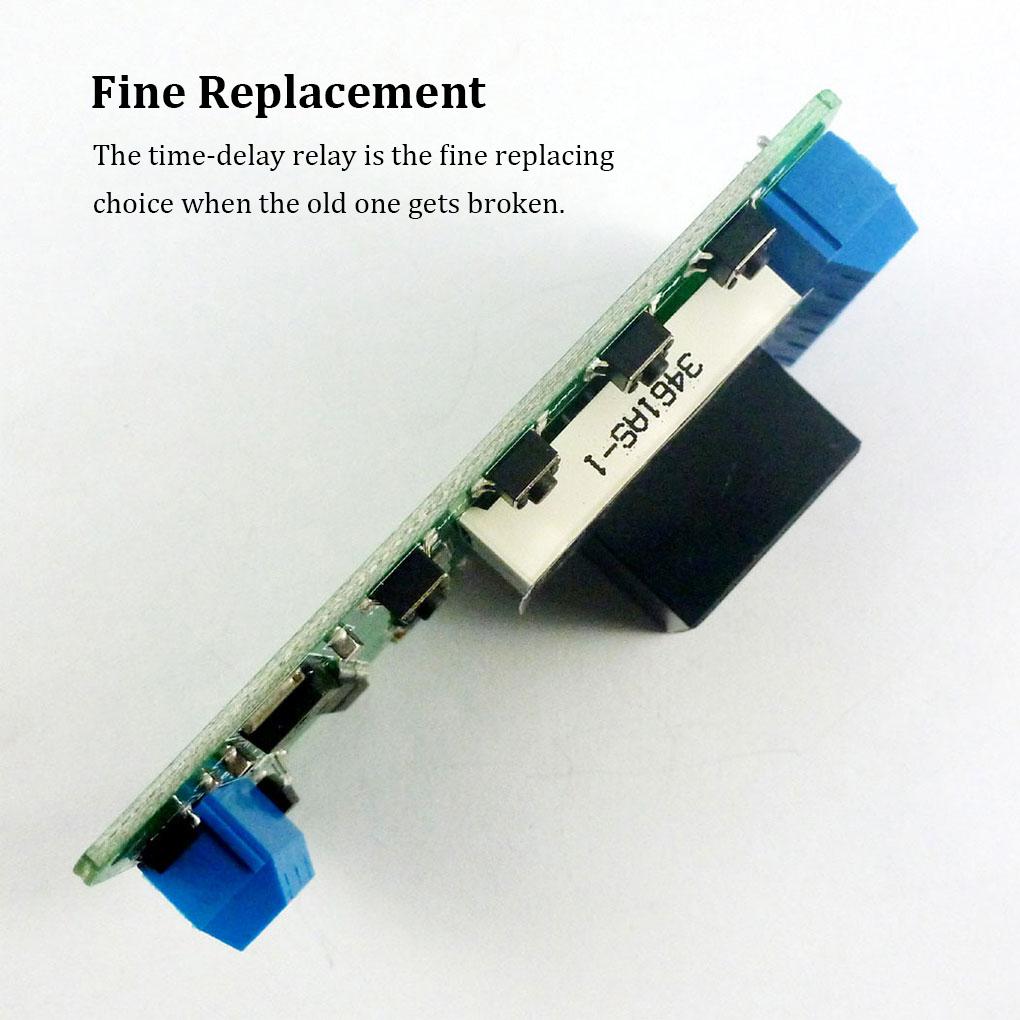 Metal Time-delay Relay Portable Digital 12V Multifunctional 4 Button Adjustable Replacement Timer Switch Circuit Board