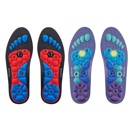 1 пара ортопедических акупунктурных стелек для облегчения боли, легкие рефлексологические массажные стельки, удобная поддержка стопы