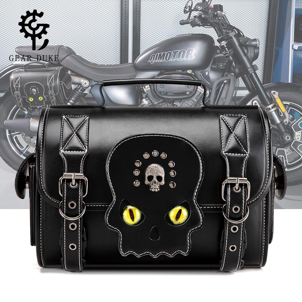 Локомотив Harley Мотоцикл Электромобиль Задняя Сумка на Хвост Кожа PU Модифицированная Сумка-Подвеска Ретро Сумка на Хвост для Поездок Большой Емкости