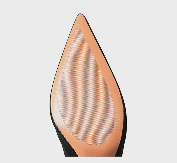 Европейские и американские сексуальные ботильоны из лайкры с острым носком и каблуком-шпилькой для женщин