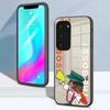 Чехол для телефона E-ENA Dream B-BBQ для Samsung S26 S25 S24 FE S23 S22 S21 Plus S20 Ultra Note20Ultra Черная стеклянная крышка