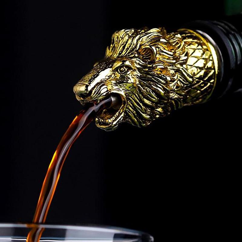 1 шт. из цинкового сплава, голова животных, пробки для бутылок вина, аэраторы для вина, подарок