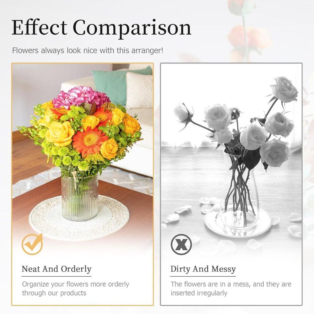 Bouquet Twister Flower Lid Supplies Flower Arranger Holder Round Floral Frog Lid Organizer