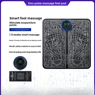 Интеллектуальный импульсный коврик для ног EMS Массажер для ног Микротоковая машина для терапии ног, Перезаряжаемый портативный массажер для ног
