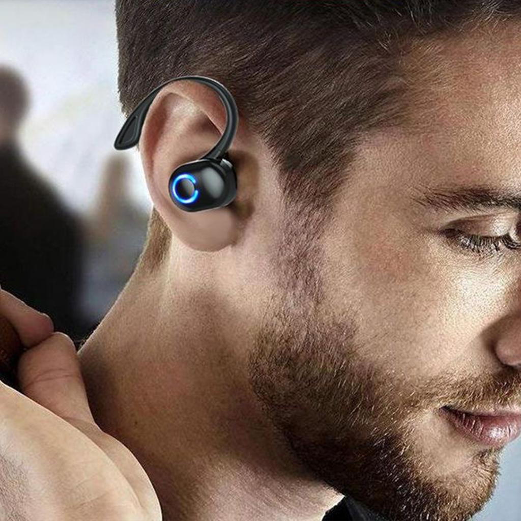 Bluetooth-совместимые 5.2 Наушники Беспроводные Наружные Спортивные Наушники С Заушиной Бизнес-гарнитура С Микрофоном