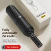 24-Rib Automatic Storm-Resistant Folding Umbrella for Sun and Rain