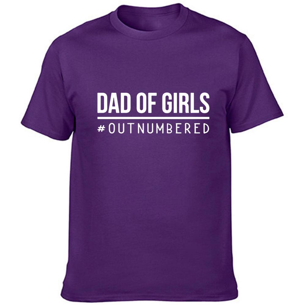 Dad Of Girls Letter Print Men S Summer Short Sleeve T Shirts O Neck Harajuku Streetwear