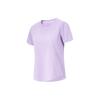 Fitness Series Solid Color Ice Feel Moisture Wicking Loose Short Sleeve T-Shirt Women Tops Lilac-Purple ATSU486-6