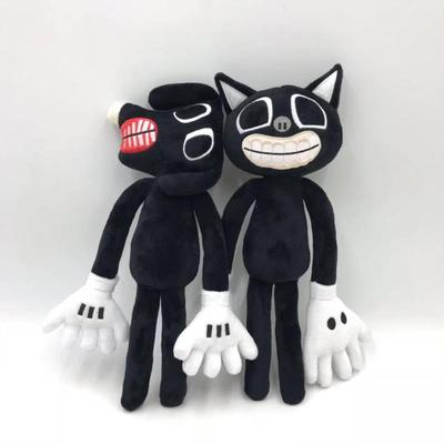 Плюшевая игрушка Сиреноголовый Черный Мультяшный Кот Набитая Кукла Фигурка Персонажа Ужасов Подарок на День Рождения для Детей