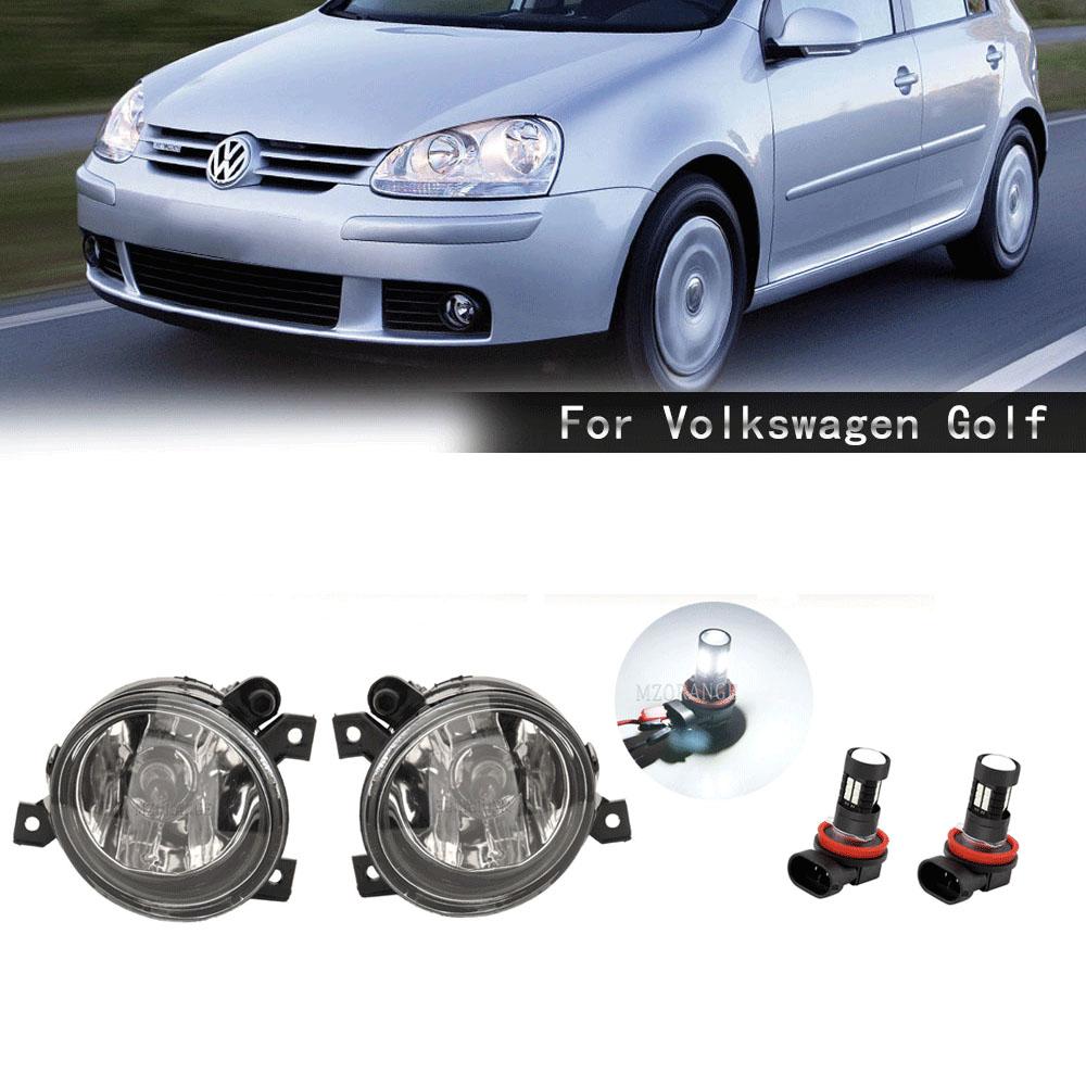 Противотуманные фары Светодиодная противотуманная фара для VW Golf 5 A5 MK5 R32 2004-2009 Модель для США Крышка противотуманной фары Решетка Ободок Противотуманные фары