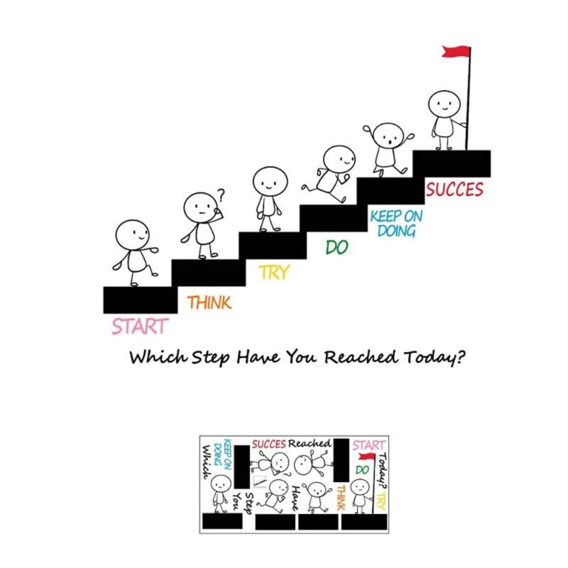 Мотивирующая наклейка с цитатой о командной работе для стены офиса, вдохновляющая ПВХ-стикер, декор для школьного класса