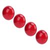 4PCS Red Reflector Round 3Dimensional ABS Decoration Protection Decal for Automobile Motorcycle