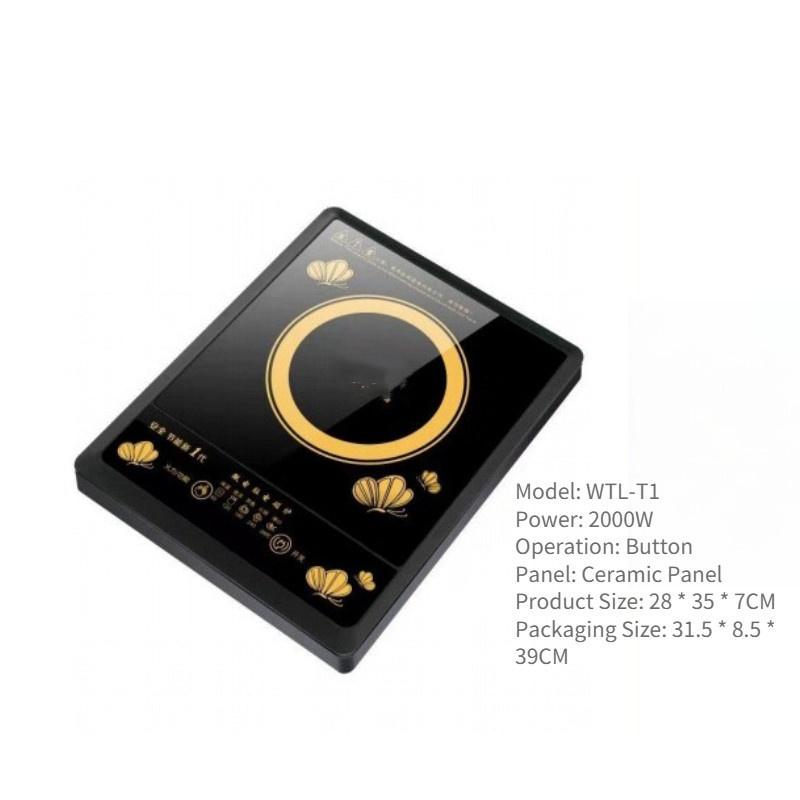 Бытовая вогнутая электромагнитная плита 3500 Вт Высокомощная индукционная плита Коммерческая энергосберегающая плита для жарки