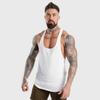 Men Gym Clothing Vest Top Casual Tank Tops Summer Bodybuilding Fitness Workout Undershirt Elastic Quick-Drying Sleeveless